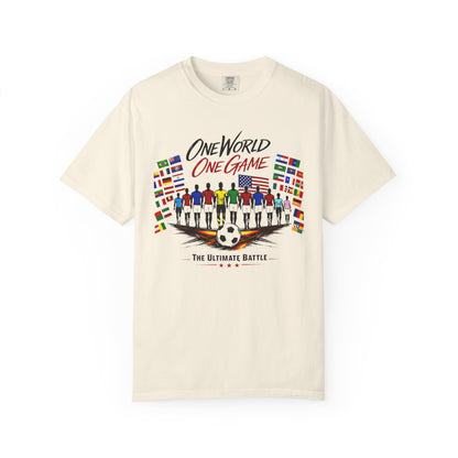 One World One Game Soccer T-Shirt — 2026 International Football Tournament Tee