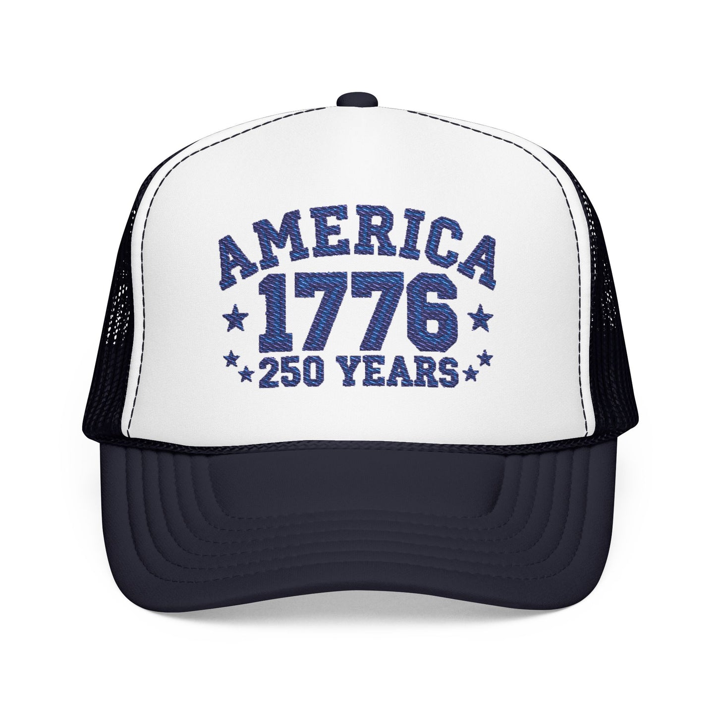 America 1776 250 Years Trucker Hat – Patriotic Vintage Foam Cap for Independence Day