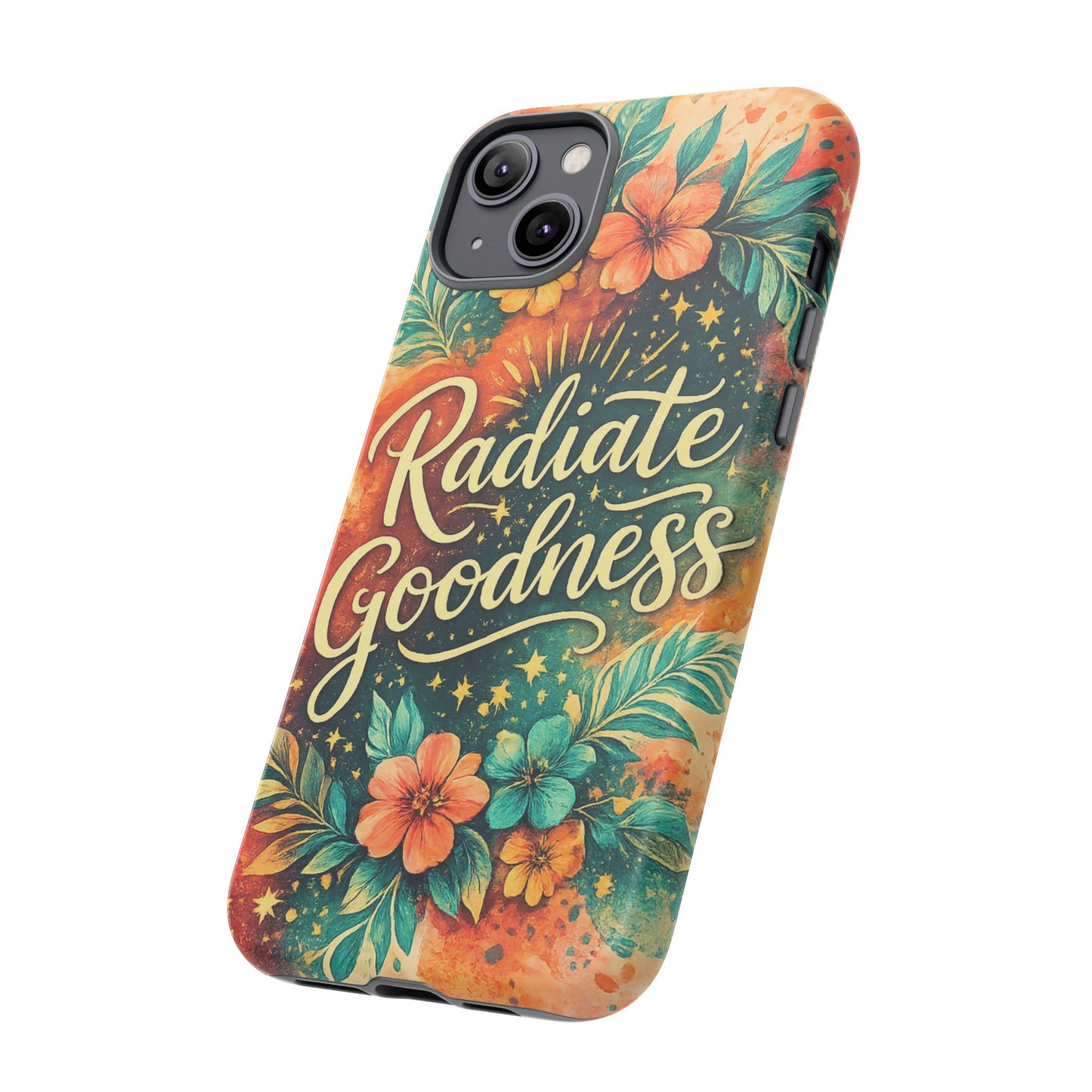 Radiate Goodness Floral Phone Case — Protective Tough Case