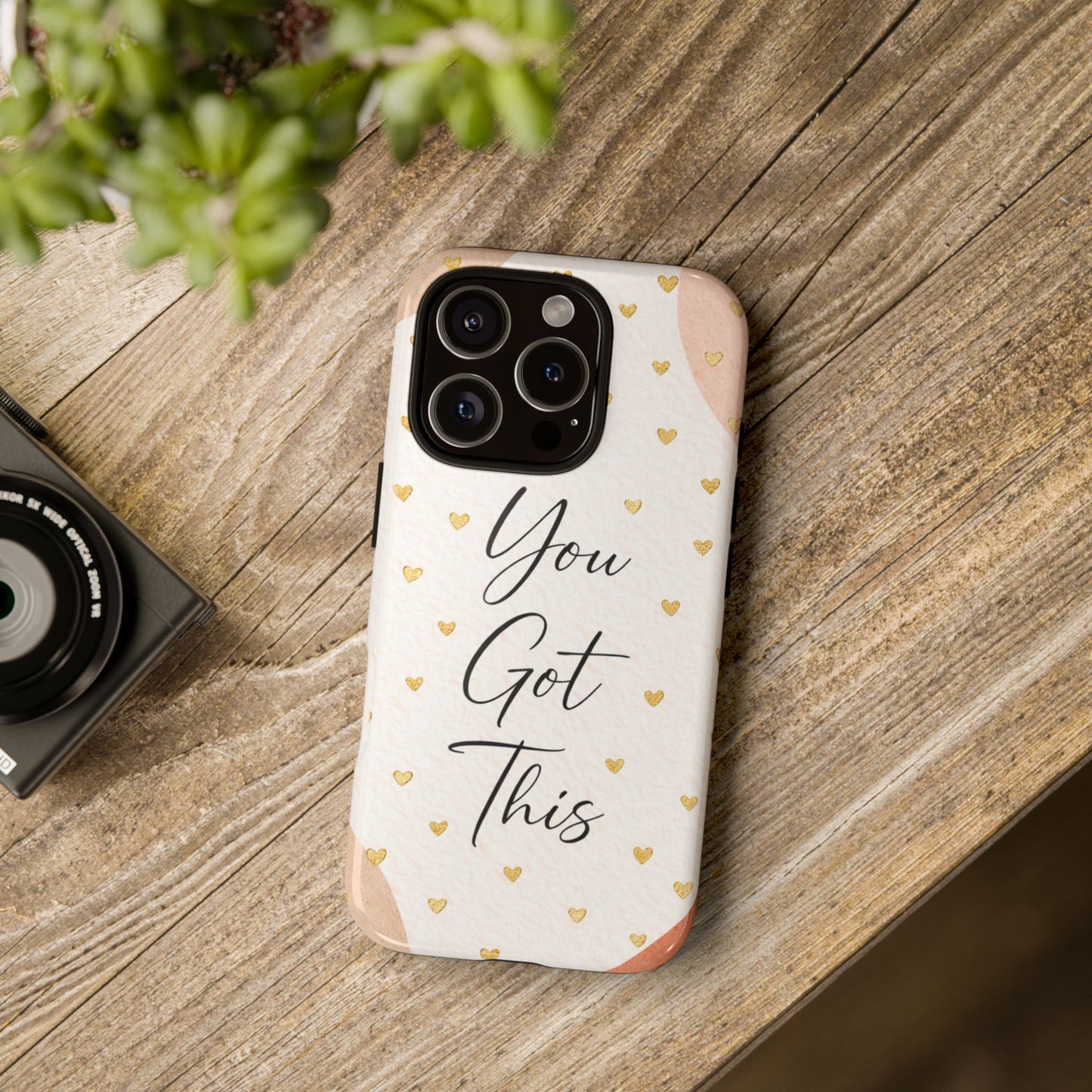 You Got This Phone Case — Inspirational Floral Heart Protective Case