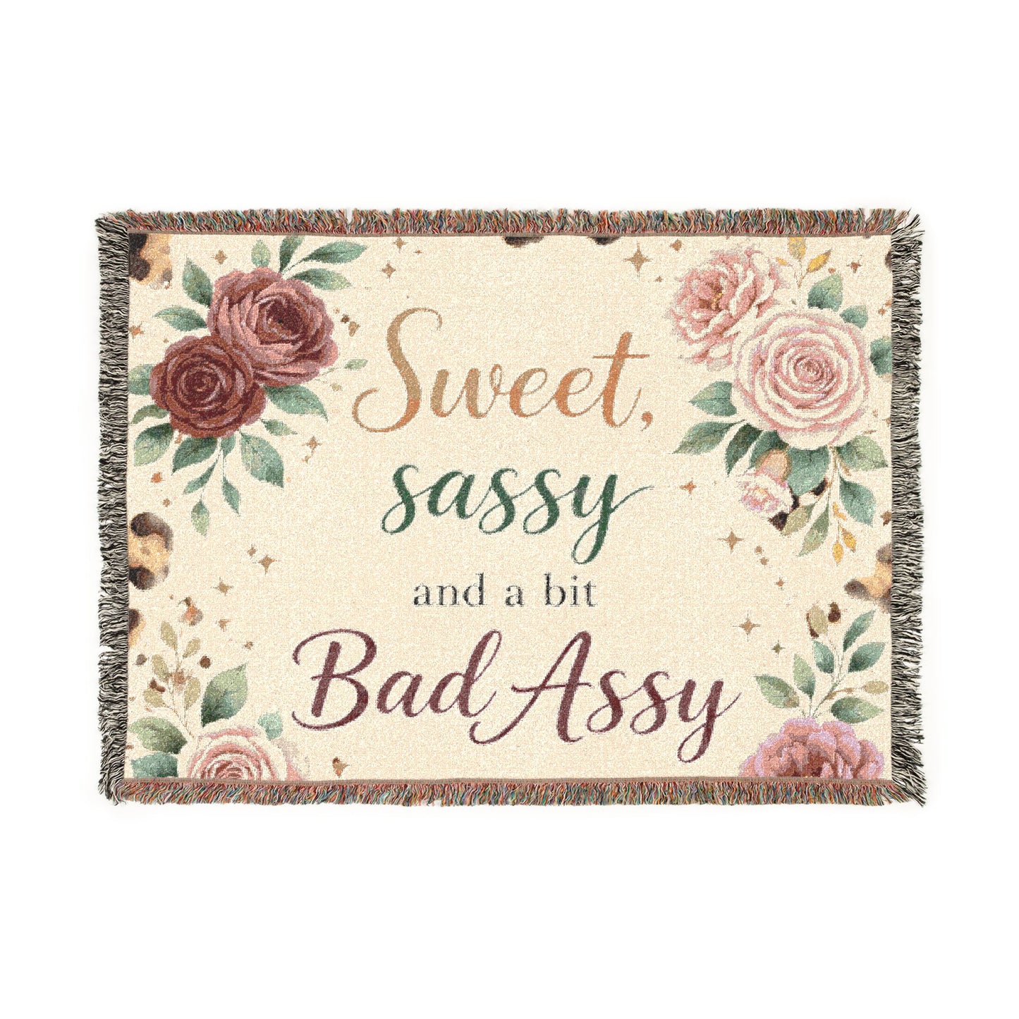 Sweet Sassy & a Bit Bad Assy Woven Blanket