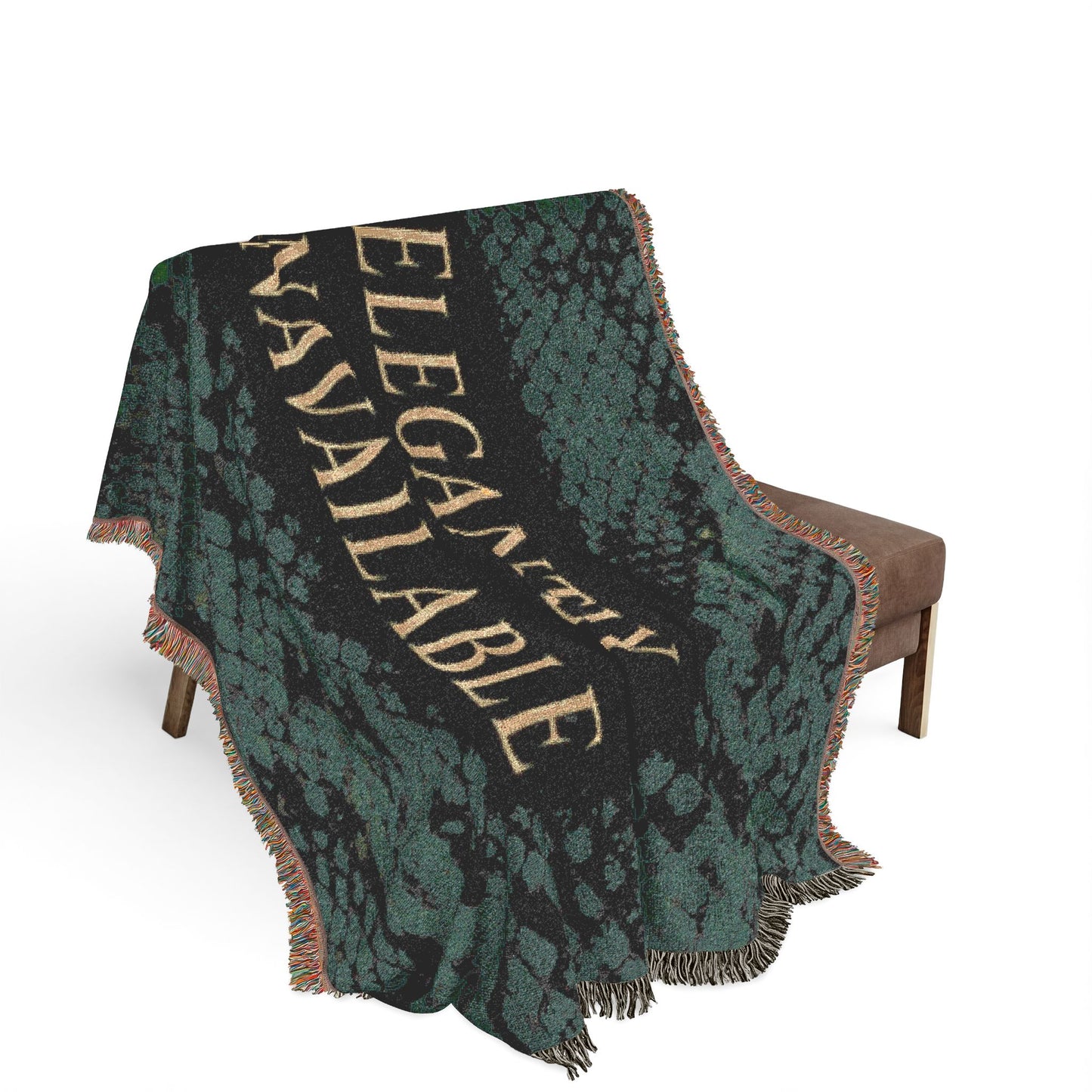 Elegantly Unavailable Snake Print Woven Blanket — Luxe Throw for Stylish Home & Gifts