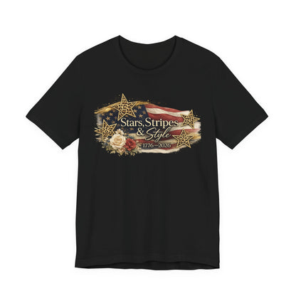 Patriotic "Stars, Stripes & Style" Tee