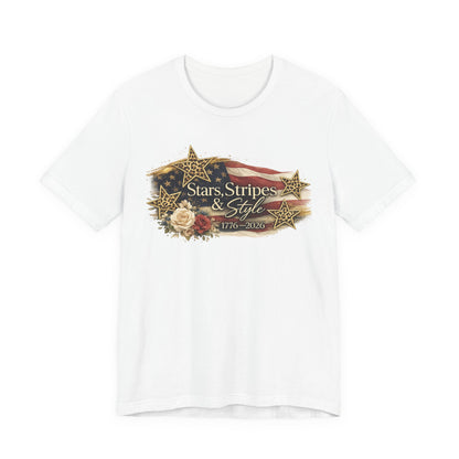Patriotic "Stars, Stripes & Style" Tee