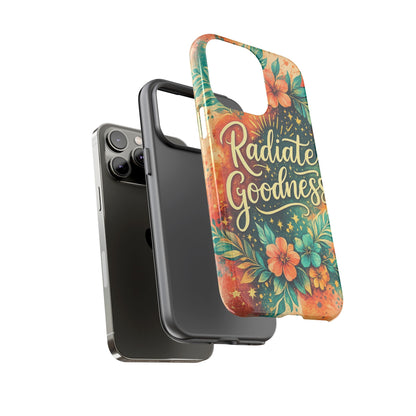 Radiate Goodness Floral Phone Case — Protective Tough Case