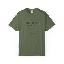 Excellence In Every Shift T-Shirt — Motivational Workwear Tee for Professionals