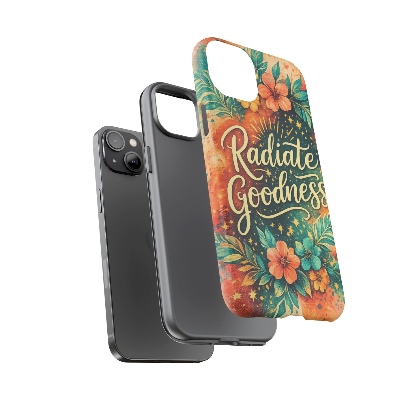 Radiate Goodness Floral Phone Case — Protective Tough Case