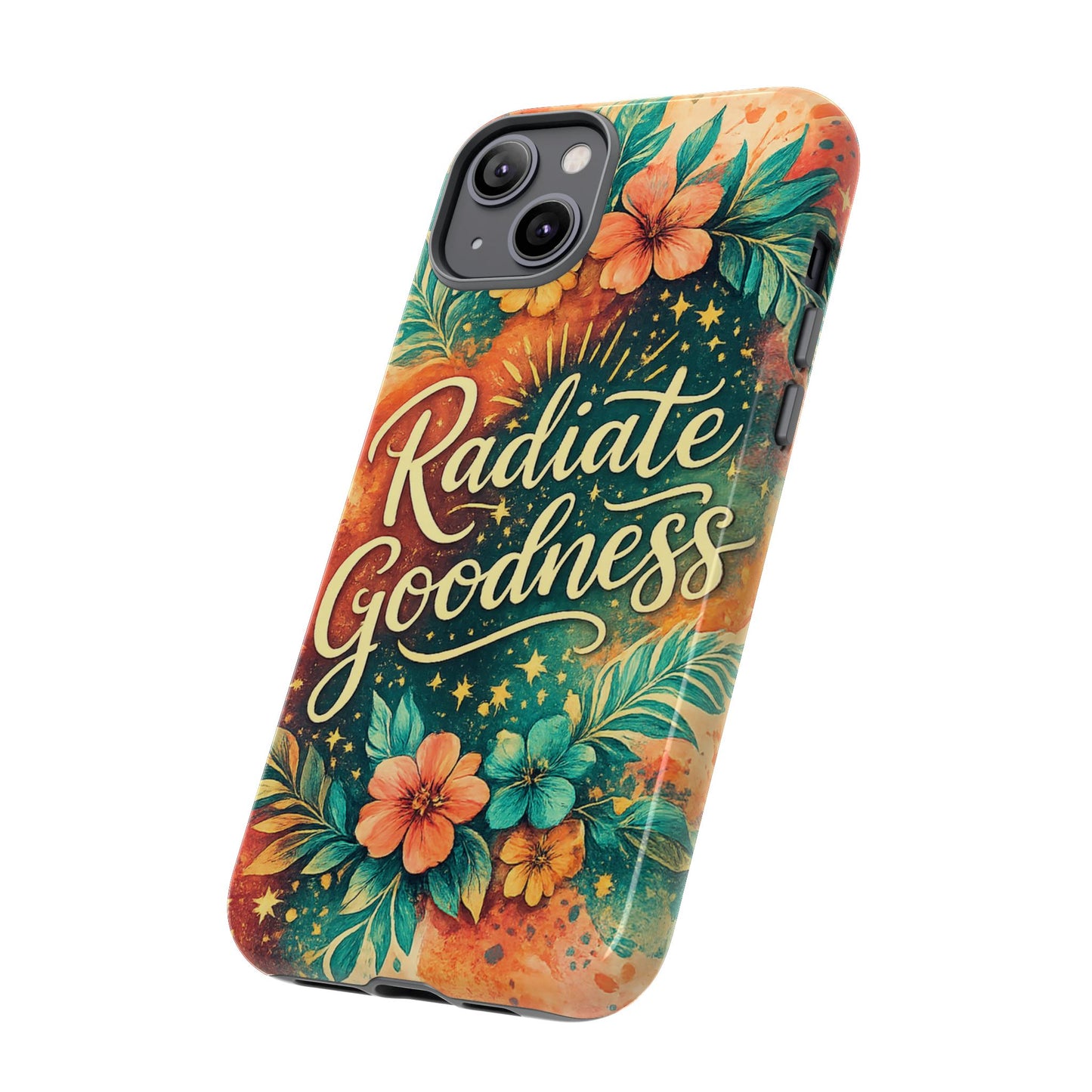 Radiate Goodness Floral Phone Case — Protective Tough Case