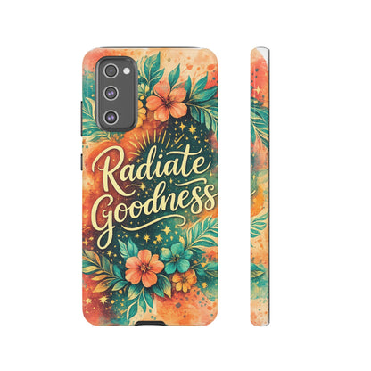 Radiate Goodness Floral Phone Case — Protective Tough Case