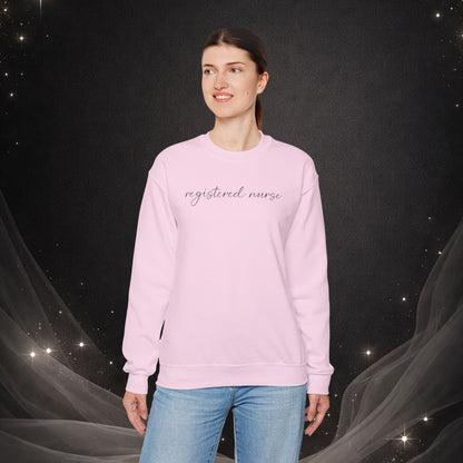 Registered Nurse Crewneck Sweatshirt — Simple & Classy RN Pullover