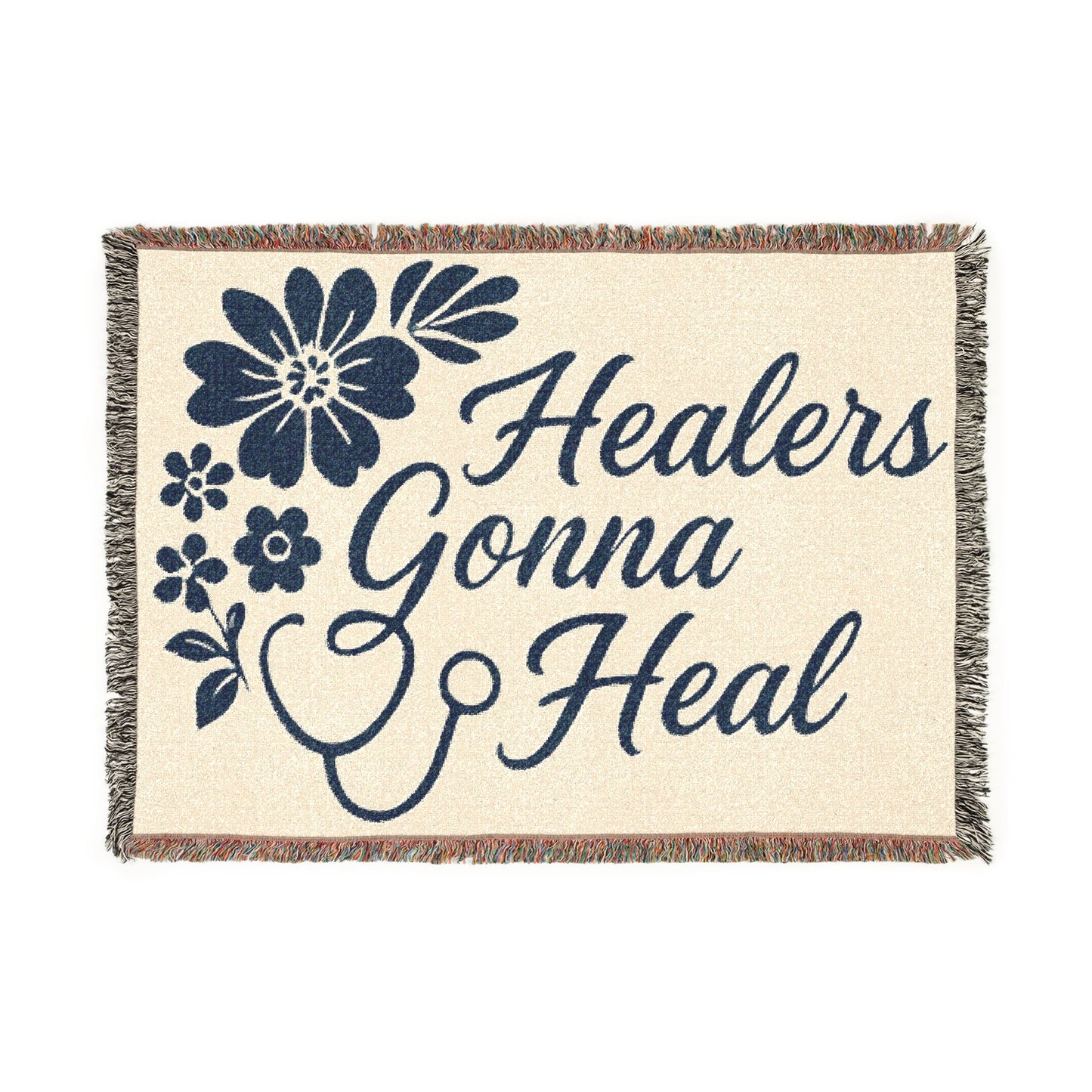 Healers Gonna Heal Woven Blanket