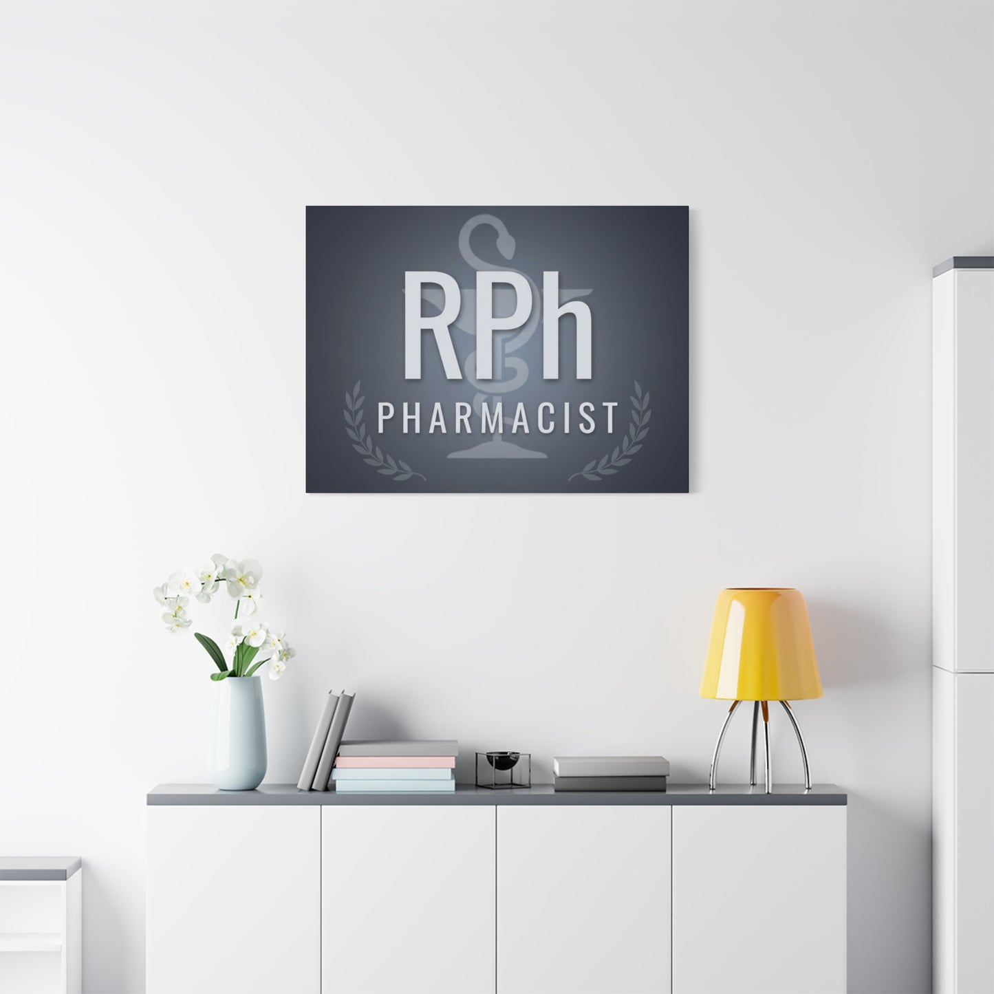 RPh Pharmacist Matte Canvas Wall Art – Stretched 1.25"