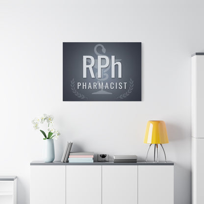 RPh Pharmacist Matte Canvas Wall Art – Stretched 1.25"