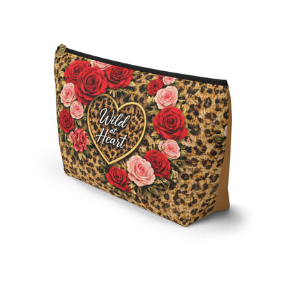 Wild at Heart Leopard Rose Accessory Pouch