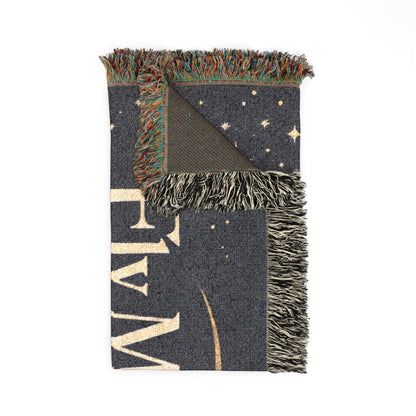 Fly Me to The Moon Celestial Moon Woven Blanket