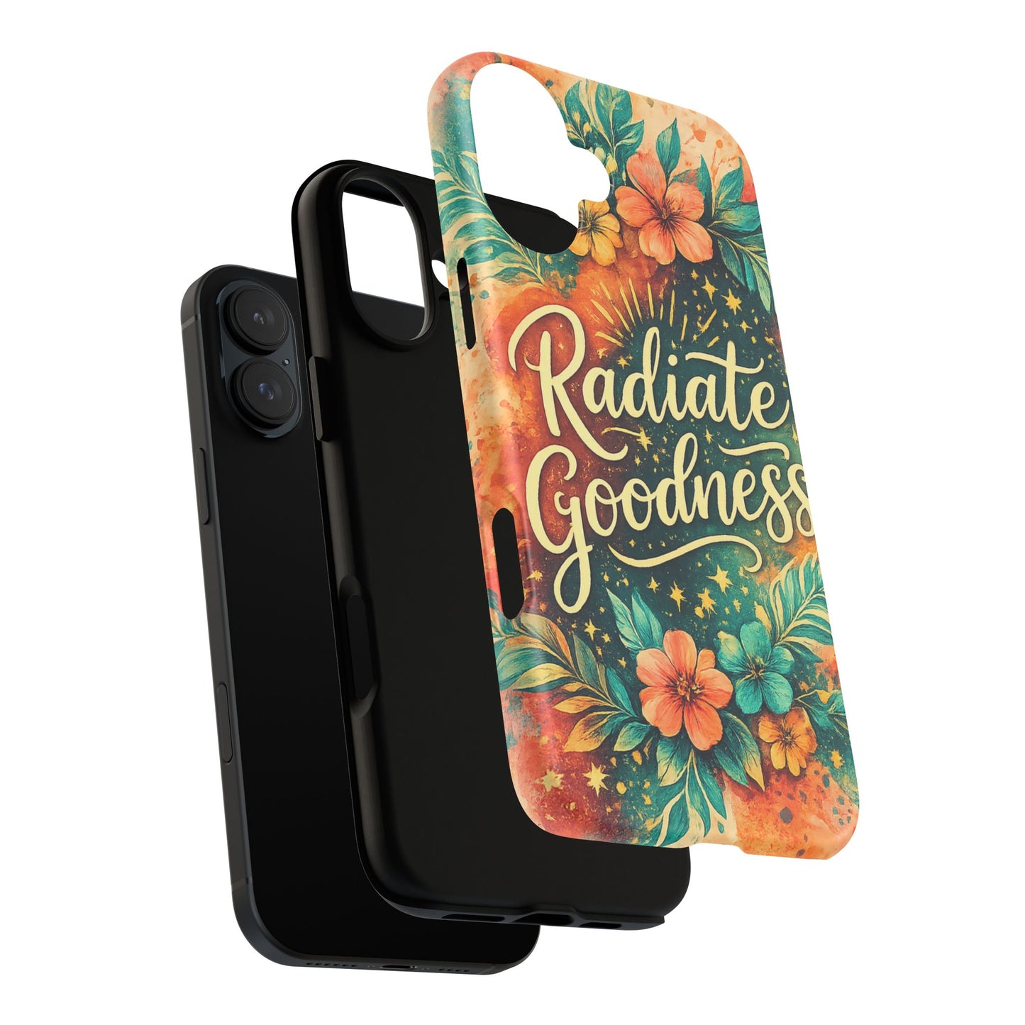 Radiate Goodness Floral Phone Case — Protective Tough Case
