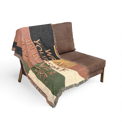 Wrap Yourself In Love & Comfort Woven Blanket
