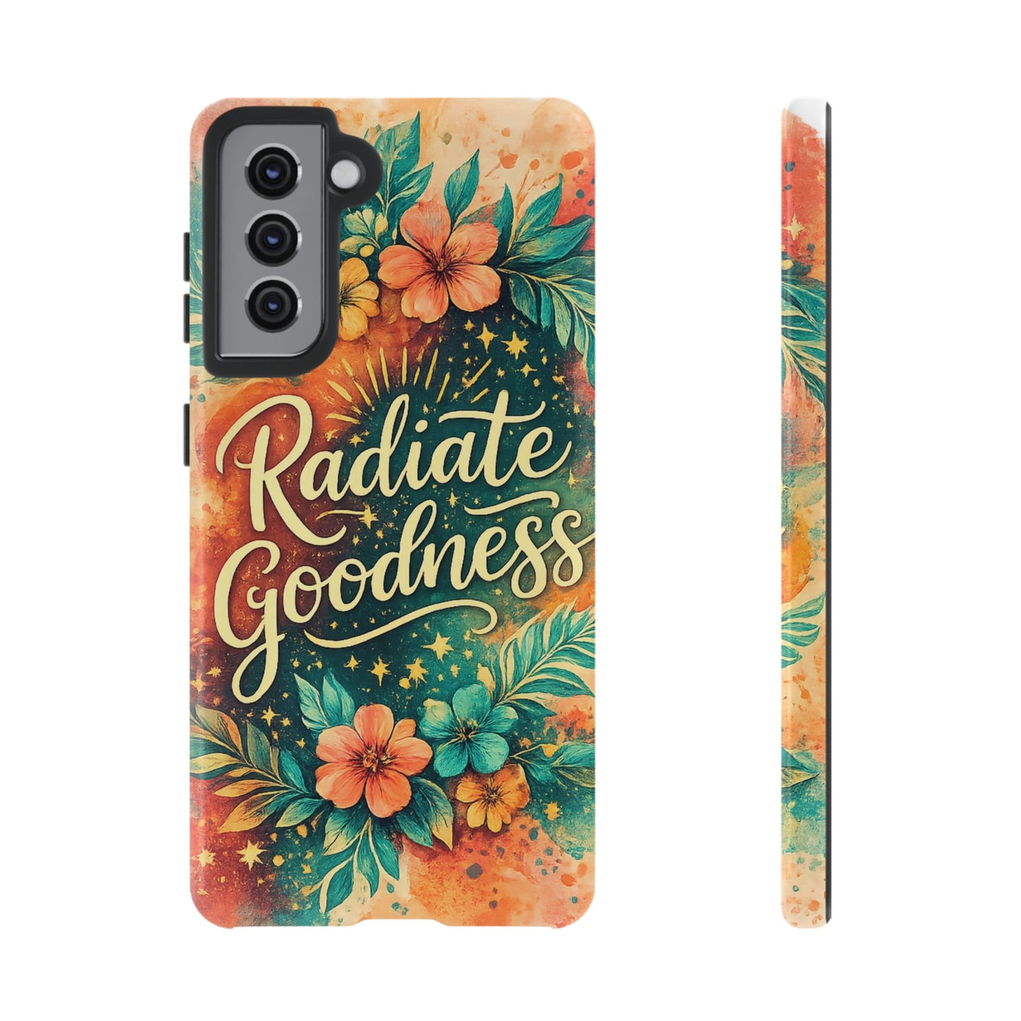 Radiate Goodness Floral Phone Case — Protective Tough Case