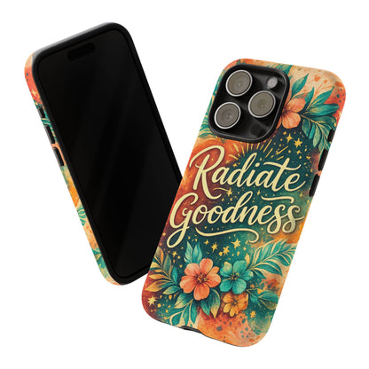 Radiate Goodness Floral Phone Case — Protective Tough Case