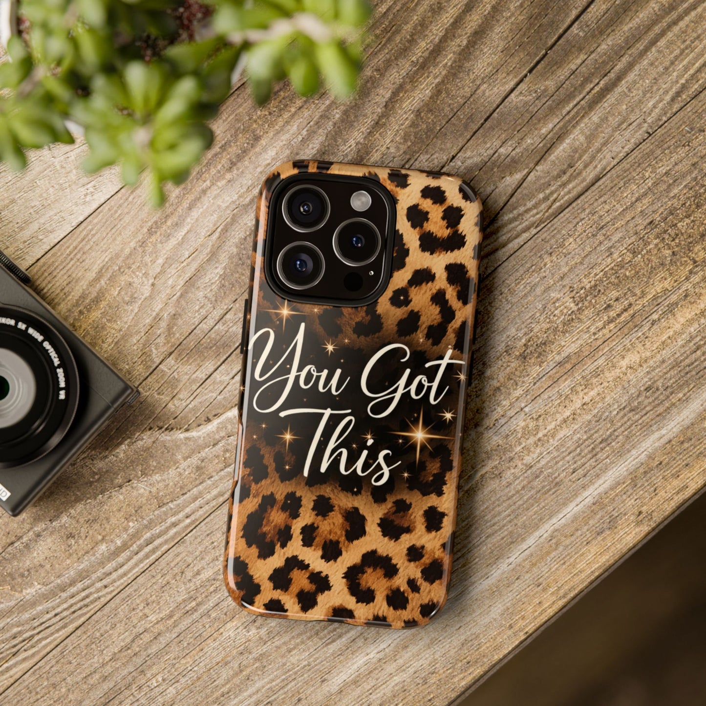 Leopard 'You Got This' Tough Phone Case — Protective Motivational iPhone Cover