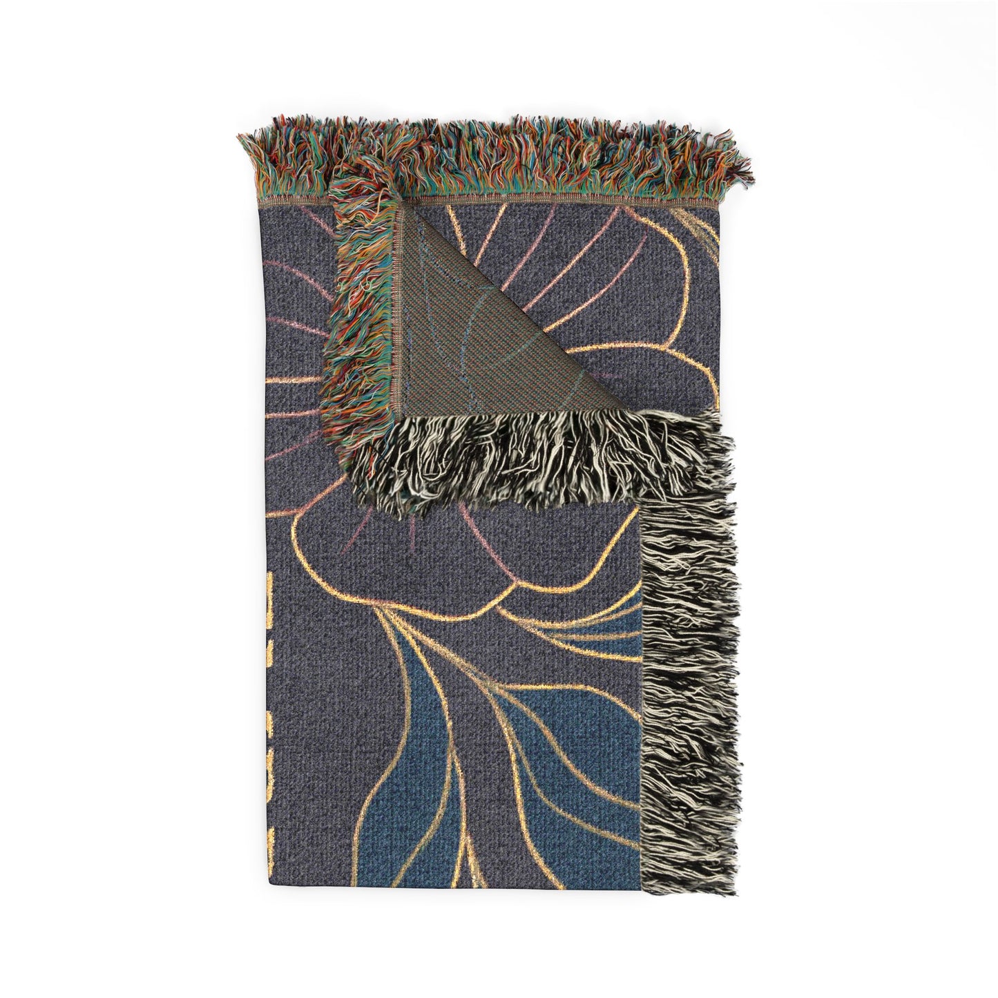 Embrace The Journey Woven Blanket — Floral Inspirational Throw