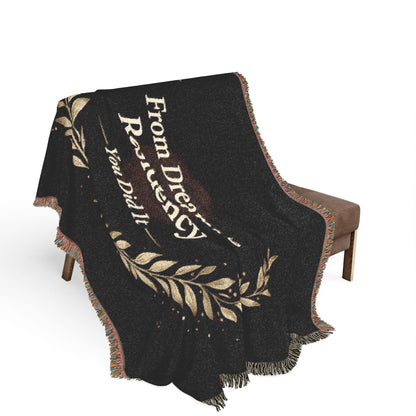 Residency Graduation Woven Blanket — "From Dreams to Residency" Medical School Grad Throw