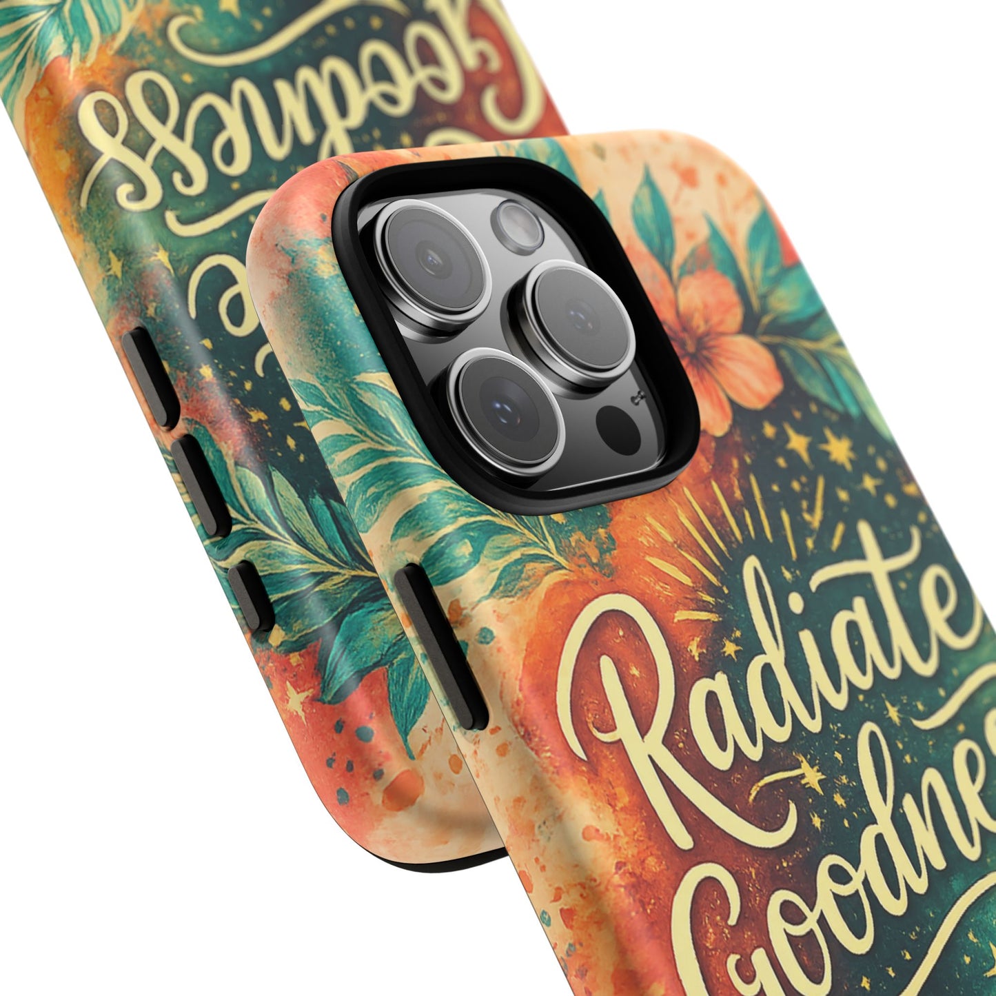 Radiate Goodness Floral Phone Case — Protective Tough Case