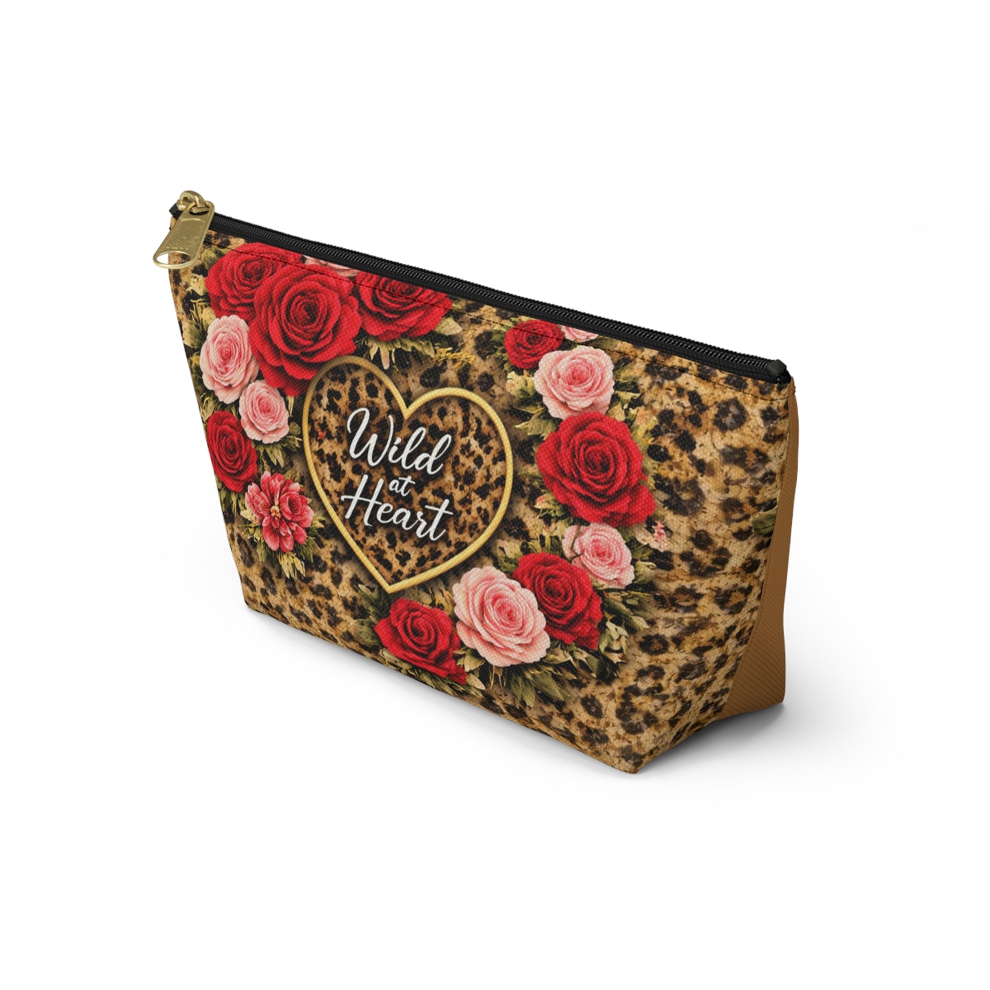 Wild at Heart Leopard Rose Accessory Pouch