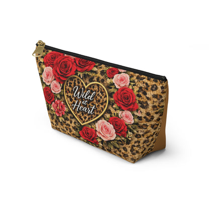 Wild at Heart Leopard Rose Accessory Pouch