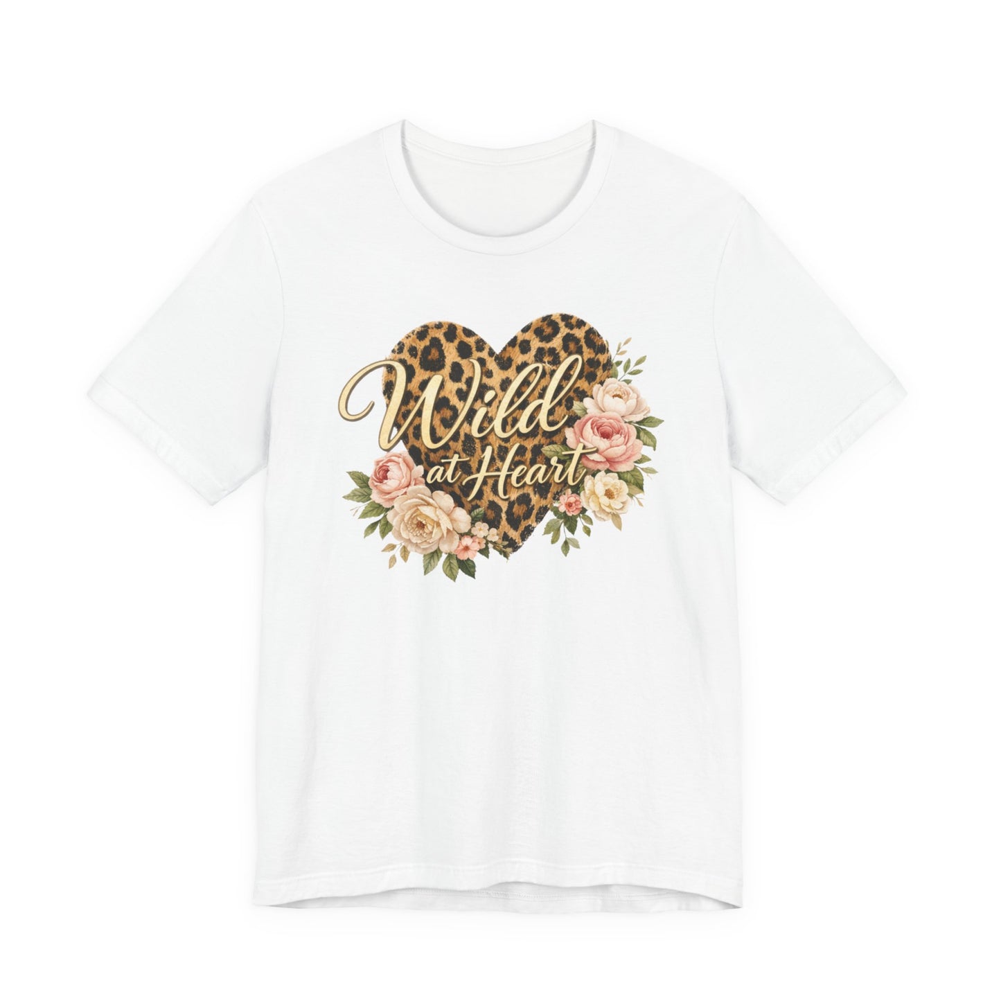 Wild at Heart Leopard Heart T-Shirt — Floral Graphic Tee