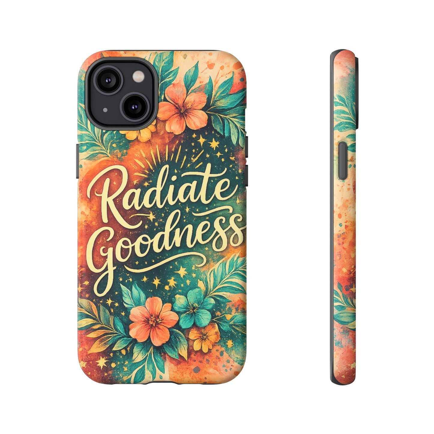 Radiate Goodness Floral Phone Case — Protective Tough Case