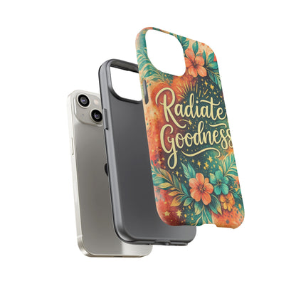 Radiate Goodness Floral Phone Case — Protective Tough Case