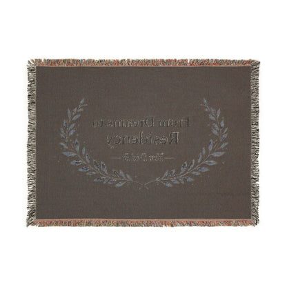 Residency Graduation Woven Blanket — "From Dreams to Residency" Medical School Grad Throw
