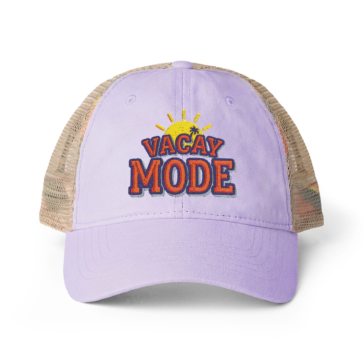 Vacay Mode Women's Washed Mesh-Back Cap