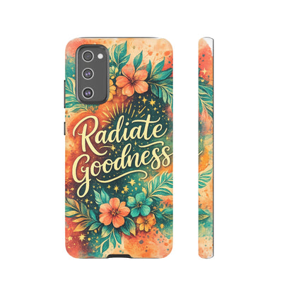 Radiate Goodness Floral Phone Case — Protective Tough Case