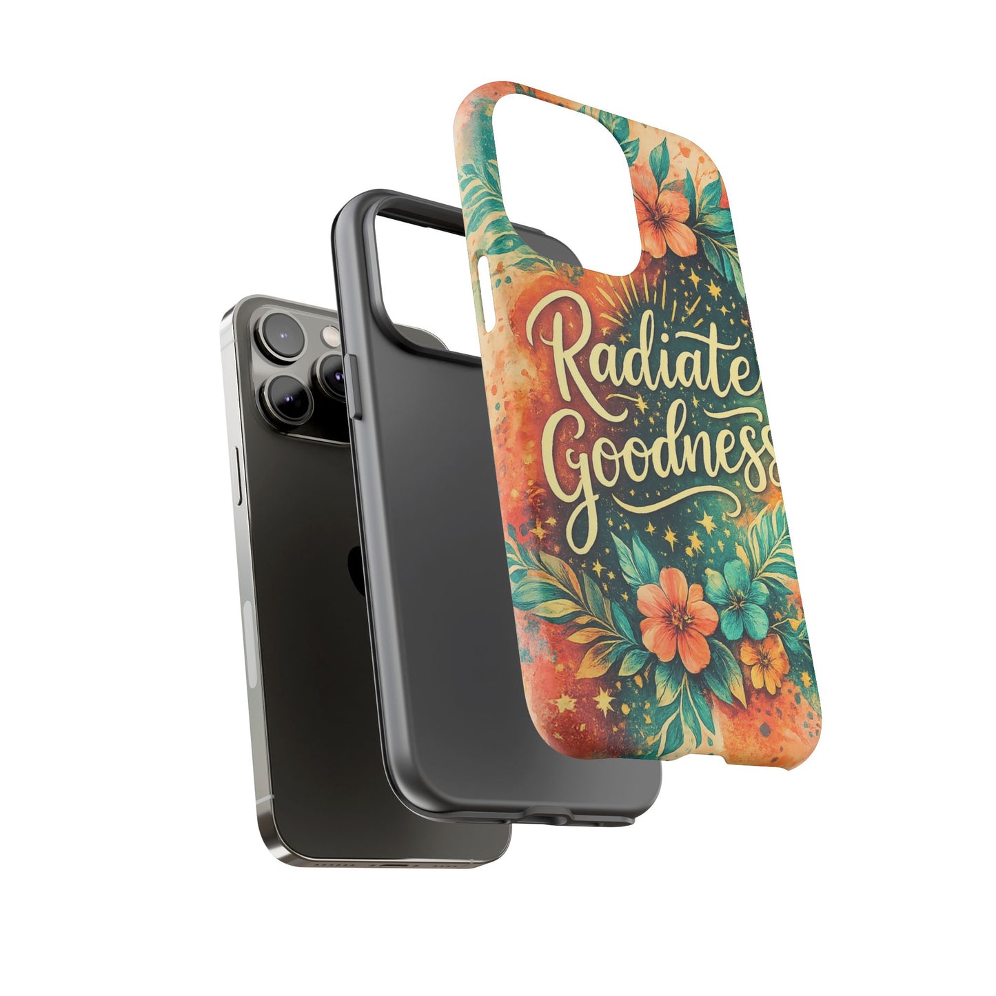 Radiate Goodness Floral Phone Case — Protective Tough Case