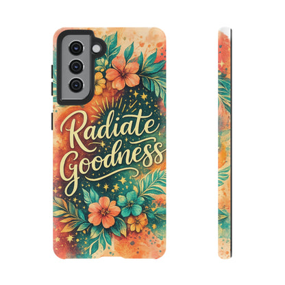 Radiate Goodness Floral Phone Case — Protective Tough Case