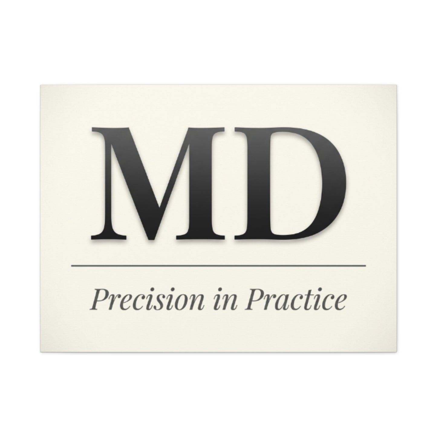 MD 'Precision in Practice' Stretched Canvas Wall Art