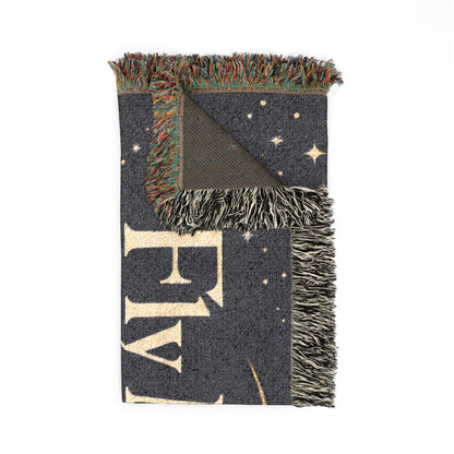 Fly Me to The Moon Celestial Moon Woven Blanket
