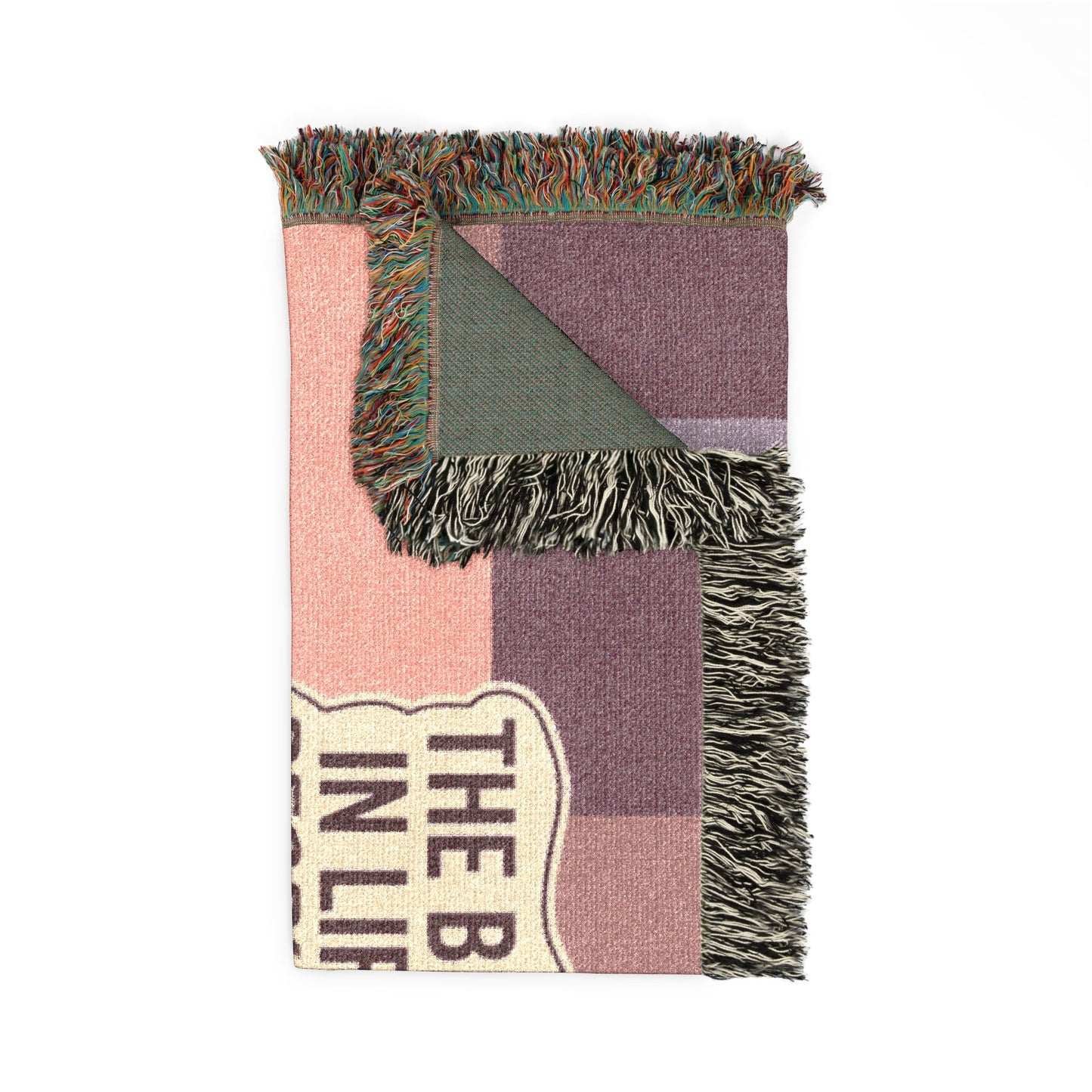 'The Best Things in Life' Woven Blanket – Cozy Inspirational Throw