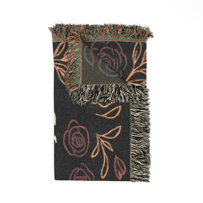 Healing Hearts Woven Blanket — Floral Comfort Throw