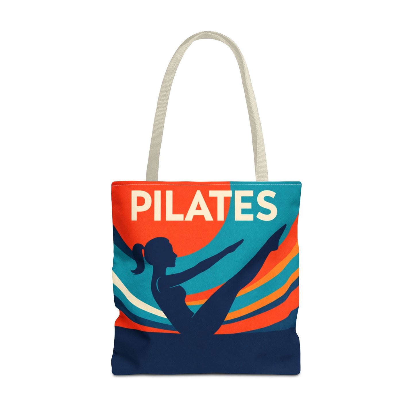 Pilates Silhouette Tote Bag – Colorful Fitness Gym Tote