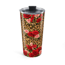 Wild at Heart Leopard Print 20oz Tumbler — Floral Travel Cup