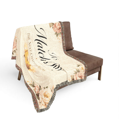 It's Match Day Woven Blanket — 'The Next Chapter Begins' Cozy Throw for Match Day Celebrations