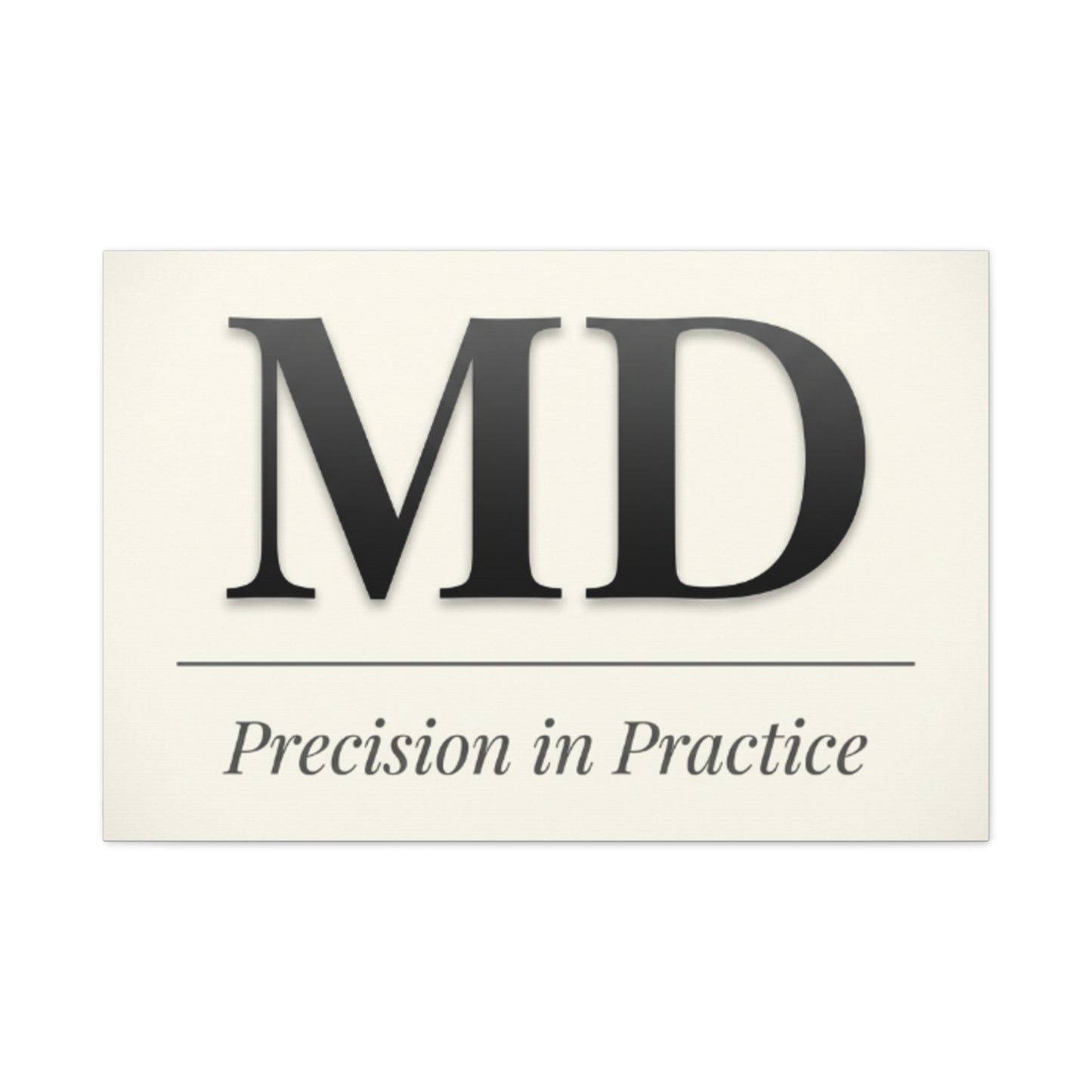 MD 'Precision in Practice' Stretched Canvas Wall Art