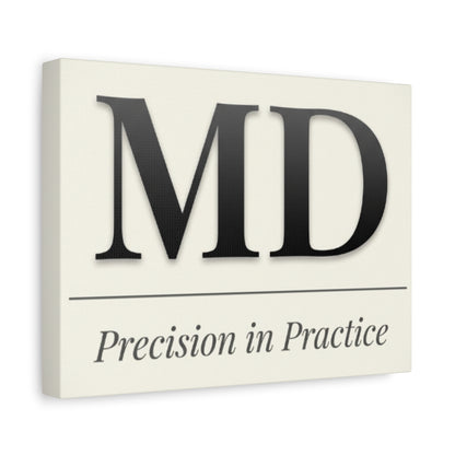 MD 'Precision in Practice' Stretched Canvas Wall Art