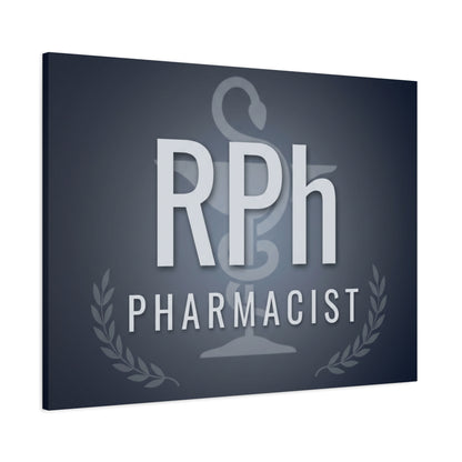 RPh Pharmacist Matte Canvas Wall Art – Stretched 1.25"