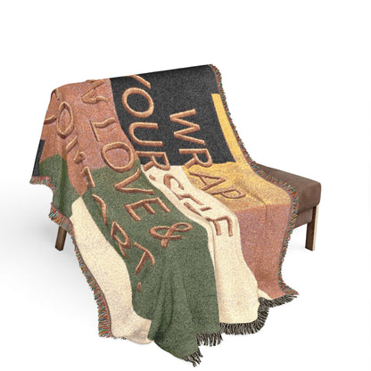 Wrap Yourself In Love & Comfort Woven Blanket