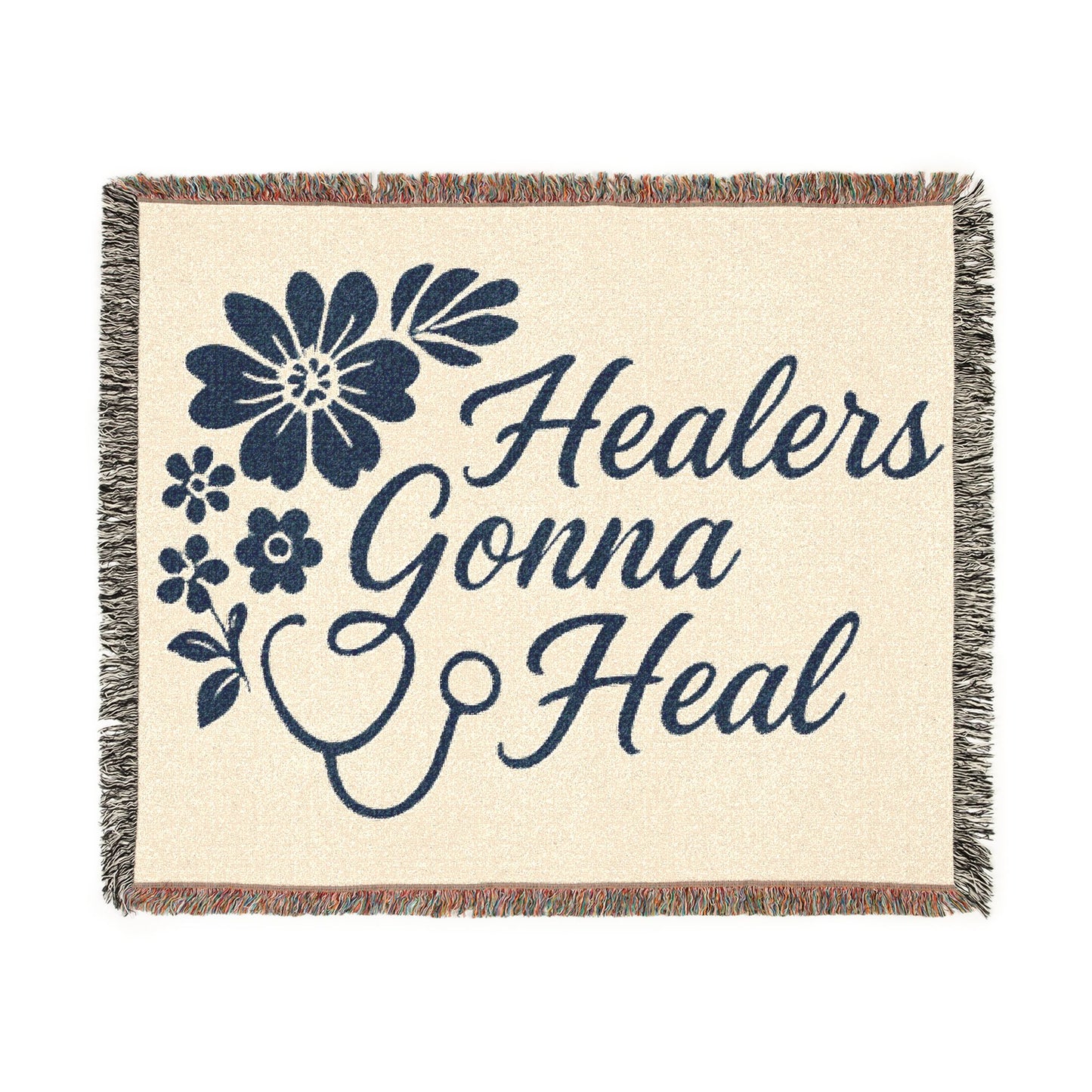 Healers Gonna Heal Woven Blanket