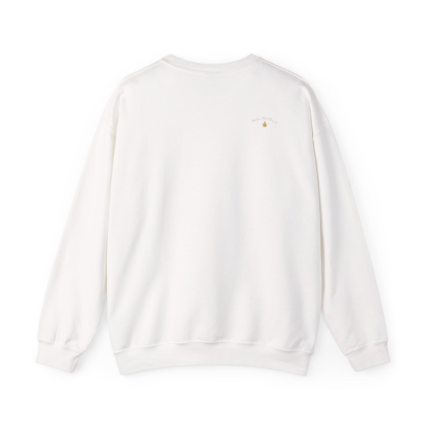 Dachshund Floral Crewneck Sweatshirt — "Pretty, Powerful, and a Dachshund"